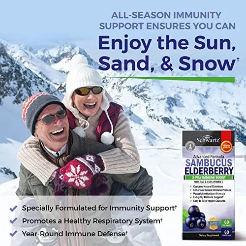 Elderberry with Zinc and Vitamin C for Adults - Immune Support Vitamins BioSchwartz Au supplements