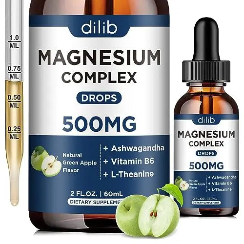 Triple Magnesium Complex Supplement-Magnesium Glycinate, Citrate, Malate Liquid dilib Au supplements