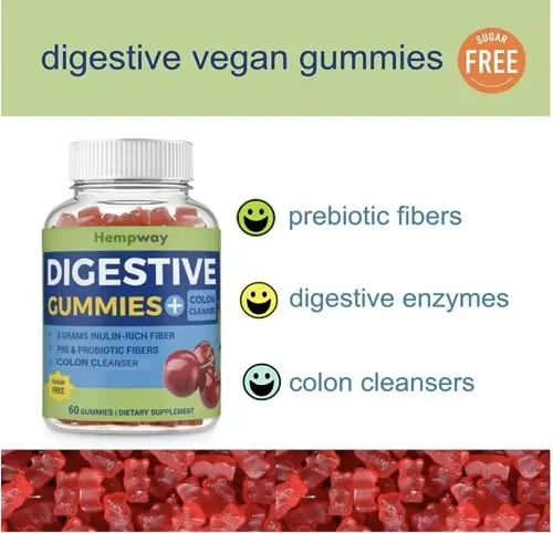 HEMPWAY Fiber Gummies for Digestive Colon Cleanse - Health & Daily Weight Support HEMPWAY Au supplements