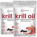 2 Pack Antarctic Krill Oil Supplement, 1000mg Per Serving, 120 Soft-Gels Each Micro Ingredients Au supplements