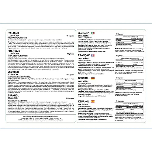 Marine Collagen Type 1 and Type 2 1200mg - 60 Capsules | UK Manufactured PH PROWISE Healthcare Au supplements