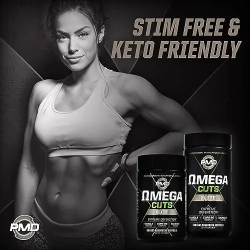 PMD Sports Omega Cuts Elite Fat Loss-Muscle Defining Formula - Omega Fatty Acids PMD Au supplements