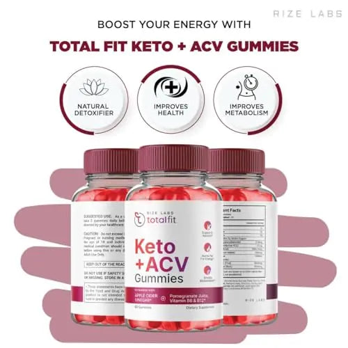 (2 Pack) Total Fit Keto ACV Gummies Advanced Weight Loss, Total Fit Keto ACV + BCB Gummies rize labs Au supplements