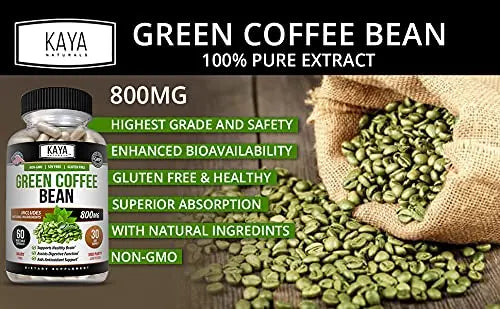Kaya Naturals Green Coffee Bean 60ct - Weight Management Kaya Naturals Au supplements