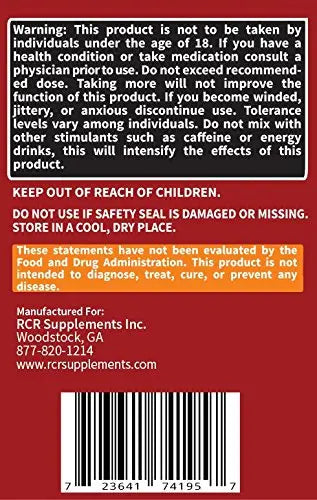 RaeSun Botanics Yohimbine HCL Bark Extract Extra Strength Supplement 5mg x 120ct RaeSun Botanics Au supplements