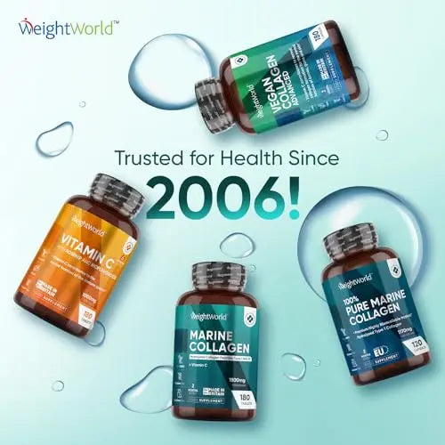 Hydrolysed Marine Collagen Tablets 1800mg - Collagen Supplements for Skin, Hair, and Slumber- for Men & Women WeightWorld Au supplements