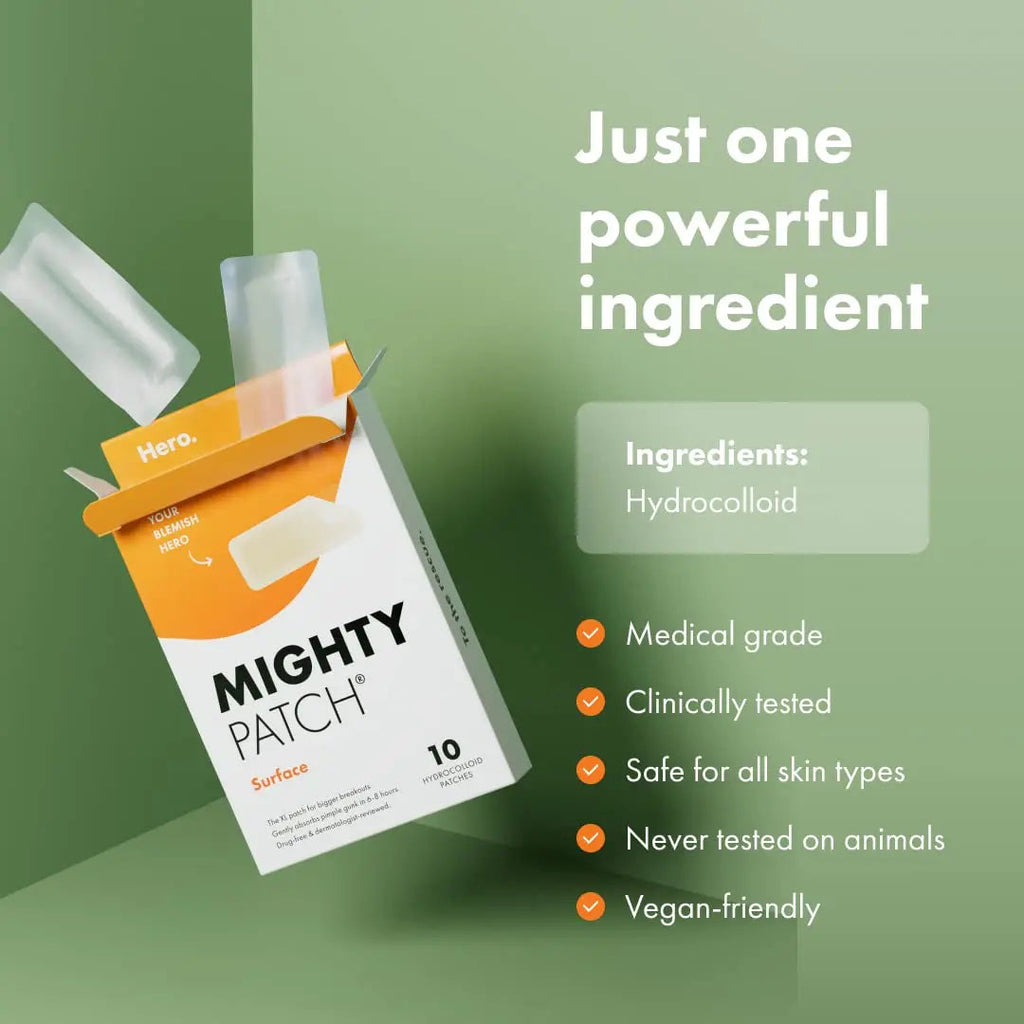 Mighty Patch™ Surface patch from Hero Cosmetics - Hydrocolloid Spot Patch for Body Mighty Patch Au supplements