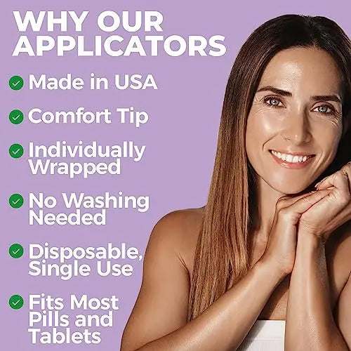 NewLife Naturals Disposable Plastic Vaginal Suppository Applicators - Fits Most Boric Acid Suppositories NewLife Naturals Au supplements