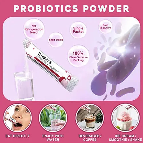 Probiotics for Women Probiotic Powder Supplement - Prebiotics and Probiotics for Weight Loss NATURE TARGET Au supplements