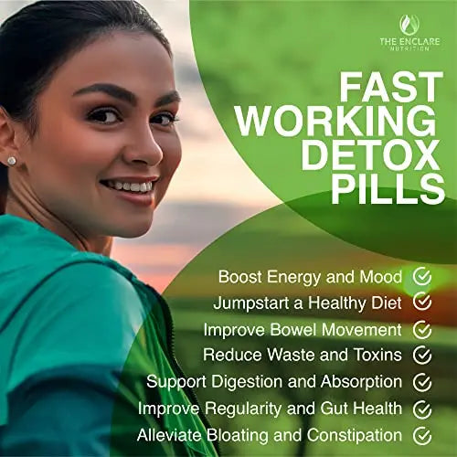 Colon Cleanse Fast-Acting Colon Cleanser Detox; Healthy Bowel Movement THE ENCLARE NUTRITION Au supplements