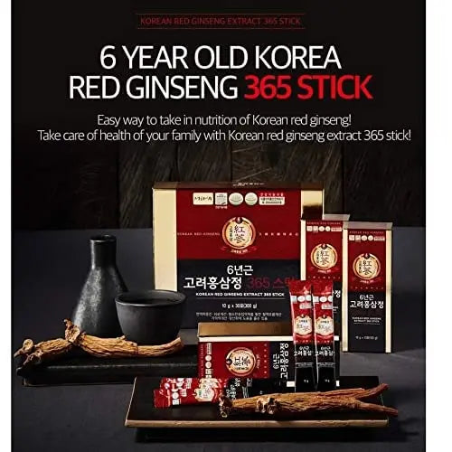 6 Years Red Ginseng 365 Stick Korea ginseng Au supplements