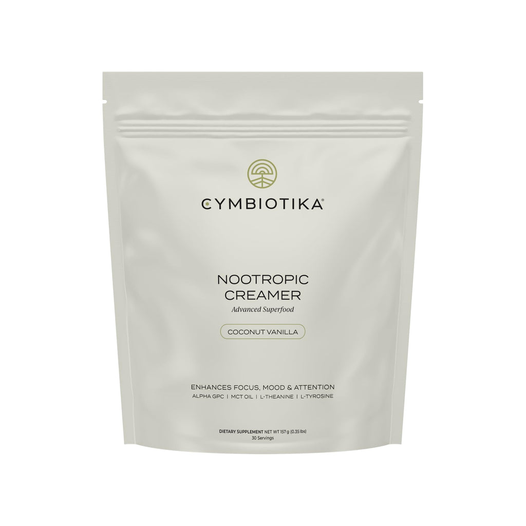 CYMBIOTIKA Nootropic Creamer – MCT Oil, Alpha GPC, L-Theanine – Keto, Vegan, Sugar-Free Coffee Creamer for Focus, Energy & Mental Clarity – Coconut Vanilla Flavor, 30 Servings CYMBIOTIKA Au supplements
