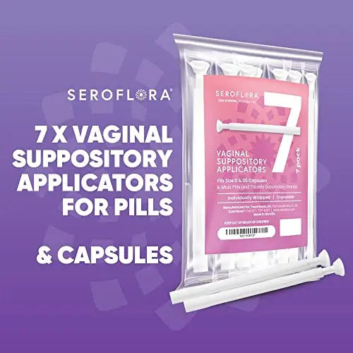 SEROVERA Seroflora Boric Acid Suppositories Applicators for Women, Individually Wrapped Pack of 7 SEROVERA Au supplements