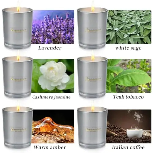 6 Pack Candles Clearance, Large Scented Candles, Candles for Home Scented, 35oz 250 Hour Long VSAFHZ Au supplements