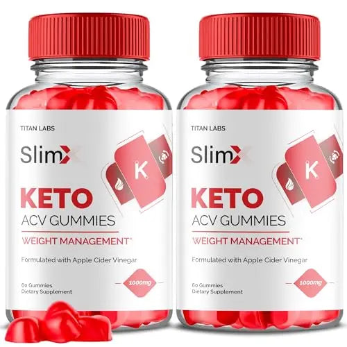 (2 Pack) SlimX Keto ACV Gummies, SlimX Keto ACV Advanced Weight Loss 1000MG Apple Titan Labs Au supplements