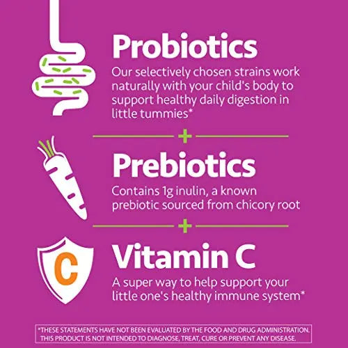 up4 Kids Probiotic Gummies, Digestive and Immune Support with Prebiotics and Vitamin C up4 Au supplements