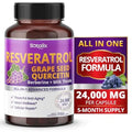 Resveratrol 24,000mg with Grape Seed + Quercetin Berberine + Milk Thistle Powerful Anti SOTALIX SUPPLEMENT Au supplements