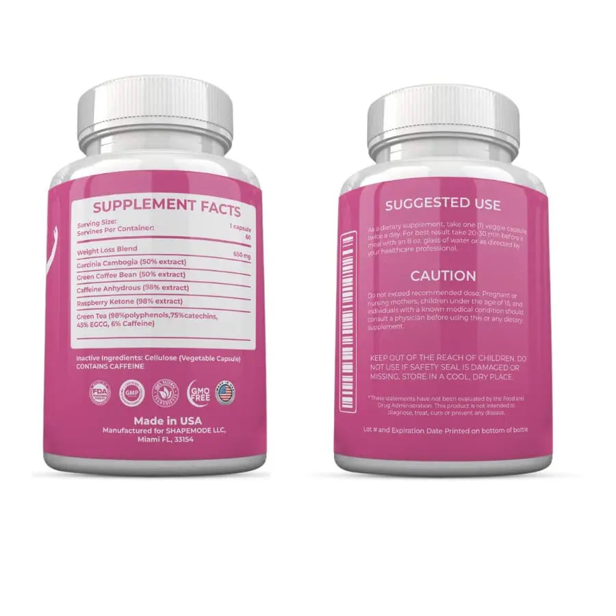 Shapemode Pills for Women 60 Capsules Heath Secret Au supplements