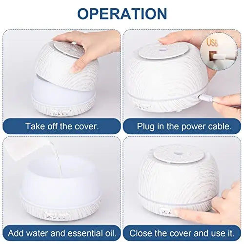 SEEDSEEL 300ML Essential Oil Diffuser, Remote Control Cool Mist Air Aromatherapy Diffuser SEEDSEEL Au supplements