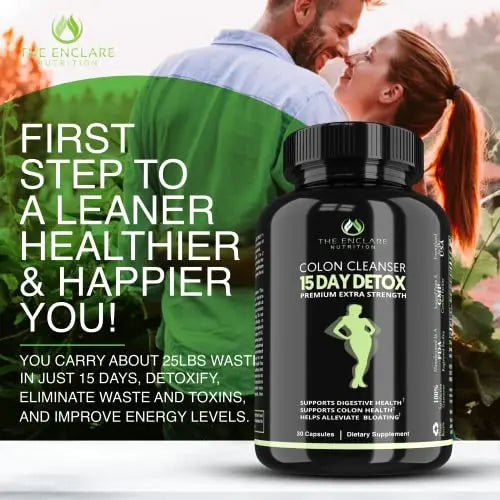 Colon Cleanse Fast-Acting Colon Cleanser Detox; Healthy Bowel Movement THE ENCLARE NUTRITION Au supplements
