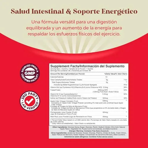 Gomitas ACV de Vinagre de Sidra de Manzana – Suplemento de Energético Natural con la Natures Craft Au supplements