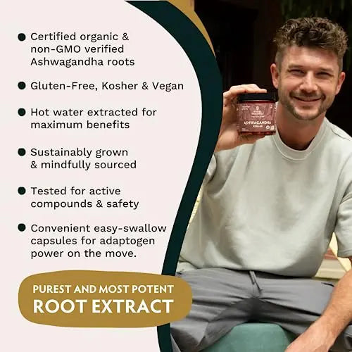 TRIBE ORGANICS Vegan Ashwagandha KSM 66 Pure Organic Root Powder Extract Ayurvedi TRIBE ORGANICS Au supplements