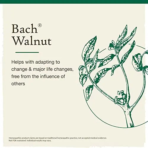 Bach Original Flower Remedies, Walnut for Adapting to Change (Non-Alcohol Formula) Bach Au supplements