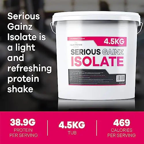 The Bulk Protein Company, Serious Gainz Isolate – 4.5kg – Whey Protein Powder The Bulk Protein Company Au supplements