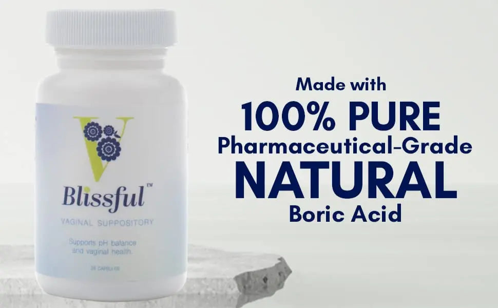 V Blissful Boric Acid Suppository & Soothing Vaginal Solution for Yeast Infection & Bacterial Vaginosis V Blissful Au supplements
