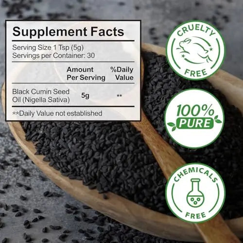 2 Pack Black Seed Oil, Organic Cold Pressed Unrefined Black Seed Oil, Pure Natural Black BDBFZCFP Au supplements