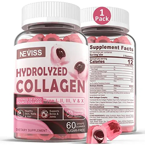 Sugar Free Hydrolyzed Collagen Gummies 800mg Kroo Au supplements