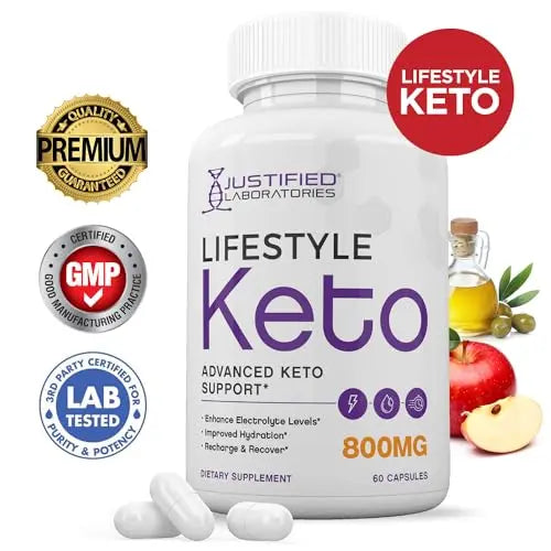 (3 Pack) Lifestyle Keto Pills 800MG Includes Patented goBHB Exogenous Ketones Advanced Justified Laboratories Au supplements