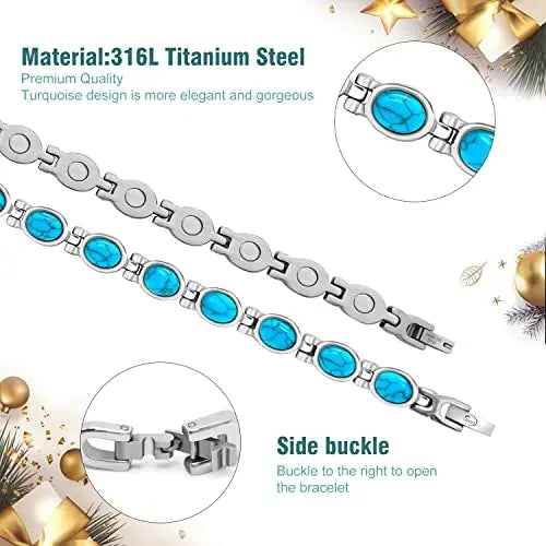 JEROOT Magnetic Bracelets for Women, Magnetic Bracelets with 3500 Gauss Exquisite JEROOT Au supplements