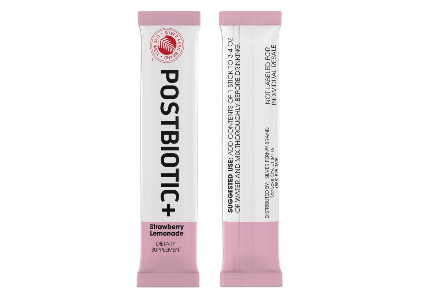 Silver Fern Brand Postbiotic+ Strawberry Lemonade Powder – Postbiotic Supplement with BIOMend™, BetaVia™, and Immuse® – Supports The Digestive System