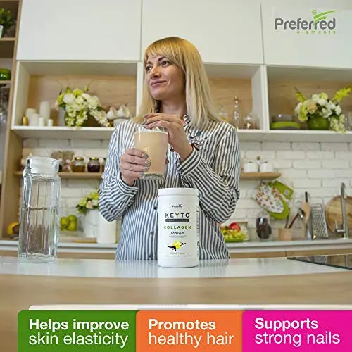 Keto Collagen Protein Powder with MCT Oil – Keto and Paleo Friendly Grass Fed Preferred Elements Au supplements