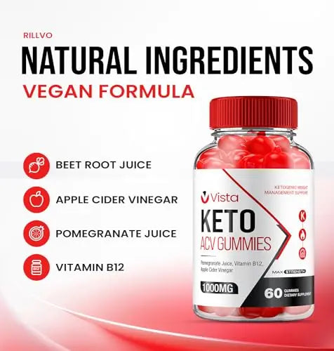 Rillvo (2 Pack) Vista Keto ACV Gummies - Official - Keto Vista ACV Advanced Formula Plus Rillvo Au supplements