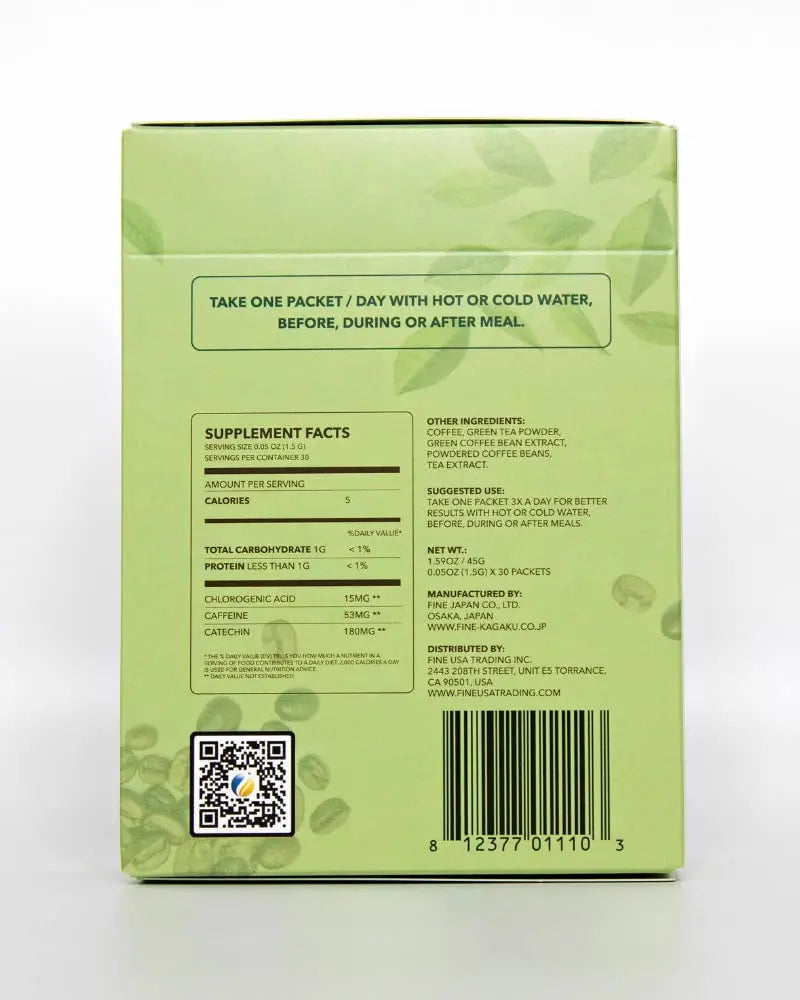 Fine USA Green Tea & Coffee | Clean Energy & Focus | Boost Metabolism | Catechins FINE USA Au supplements