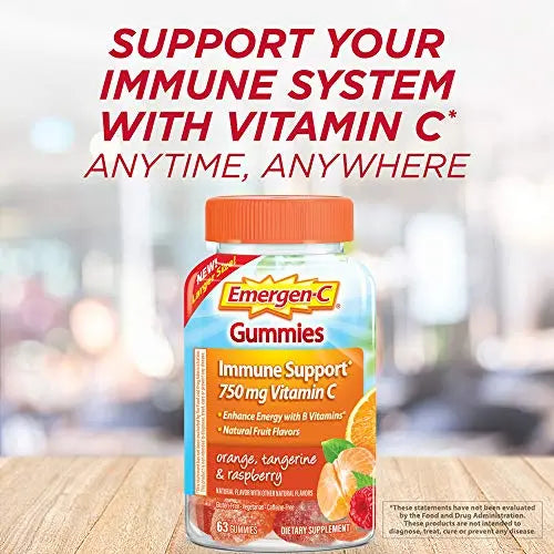 Emergen-C 750mg Vitamin C Gummies for Adults, Immune Support Gummies Emergen-C Au supplements