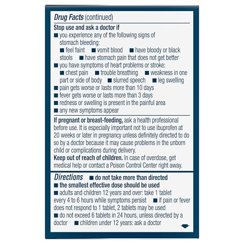Advil Pain Reliever and Fever Reducer, Ibuprofen 200mg for Pain Relief - 24 Coated Tablets Advil Au supplements