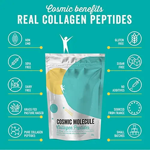Cosmic Molecule UK's 1st 20,000mg Collagen Peptides Powder 350G (up to 35 Servings) Cosmic Molecule Au supplements