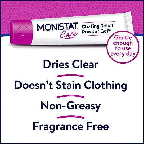 Monistat Chafing Relief Powder Gel, Anti-Chafe Protection, Fragrance Free Chafing Gel, 1.5 Oz, 1 Pack Monistat Au supplements