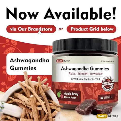 DailyNutra KSM-66 Ashwagandha 600mg Organic Root Extract - High Potency Supplement DailyNutra Au supplements