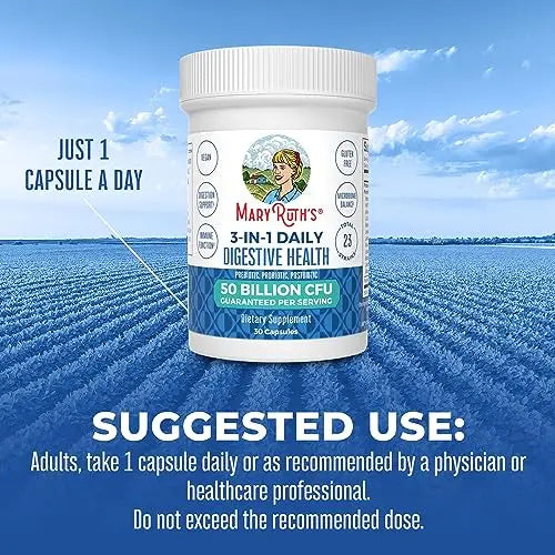 Mary Ruth's 3 in 1 Digestive Health Probiotic, 30 CT MaryRuth Organics Au supplements