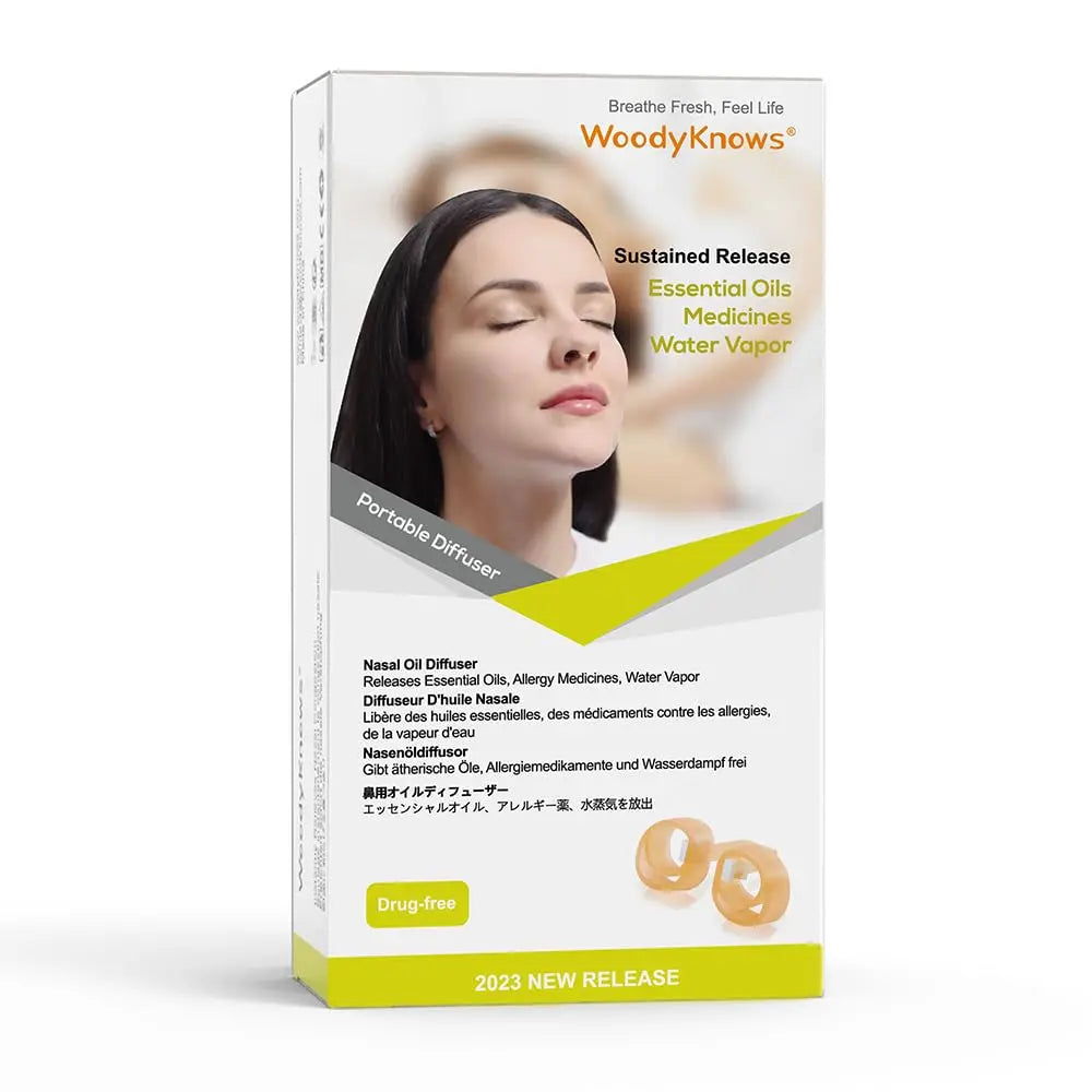 WoodyKnows Nasal Oil Diffuser, New Model │ Invisible Personal Aromatherapy WoodyKnows Au supplements
