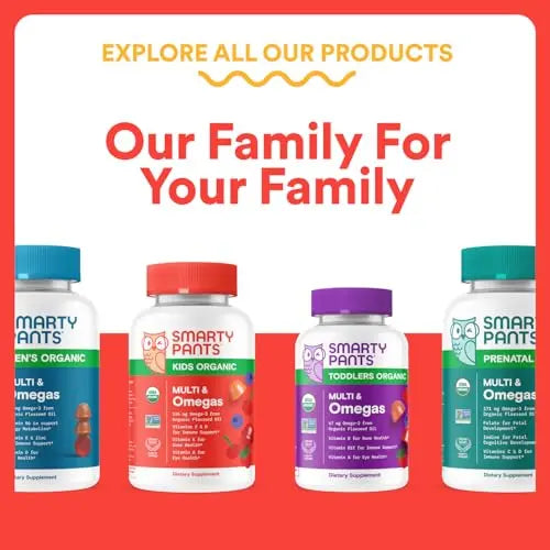 SmartyPants Kids Multivitamin Gummies - Improved Formula: Omega 3 (DHA/EPA), Vitamins D3, C, B12, B6, Vitamin A, K & Zinc SmartyPants Au supplements