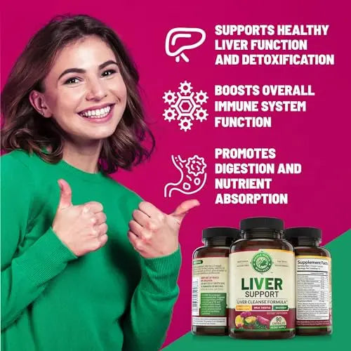 Liver Cleanse Detox & Repair Formula. Liver Support Supplement with Dandelion Root Silymarin WHOLE WORLD WELLNESS Au supplements